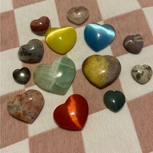 Colorful Heart-Shaped Stone Collection